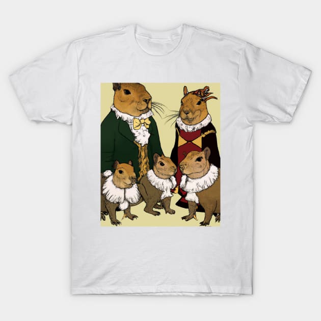 Royal Capybara Family T-Shirt by soulfulprintss8